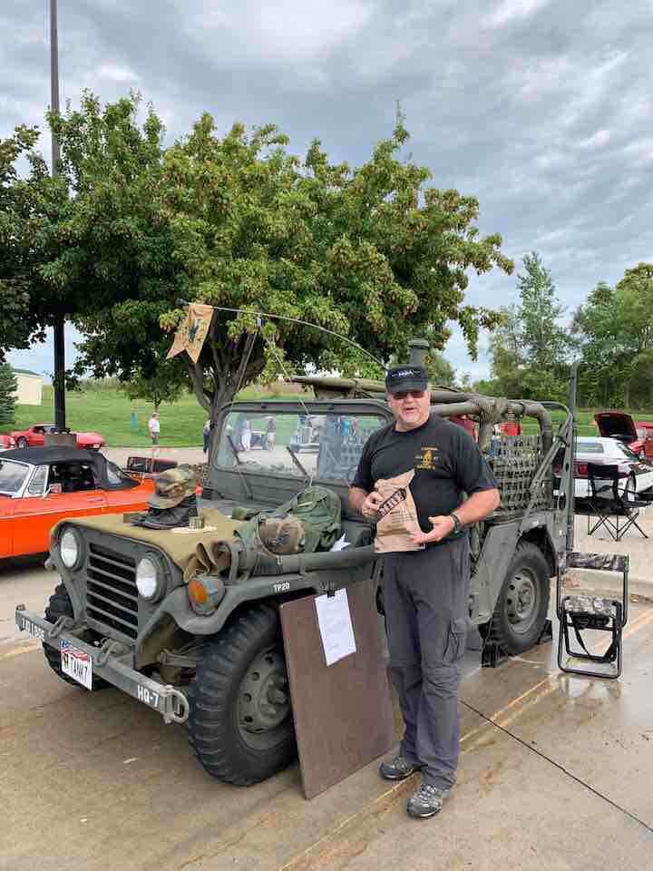 1973 Green Ford M151a2 & M416 trailer SUV