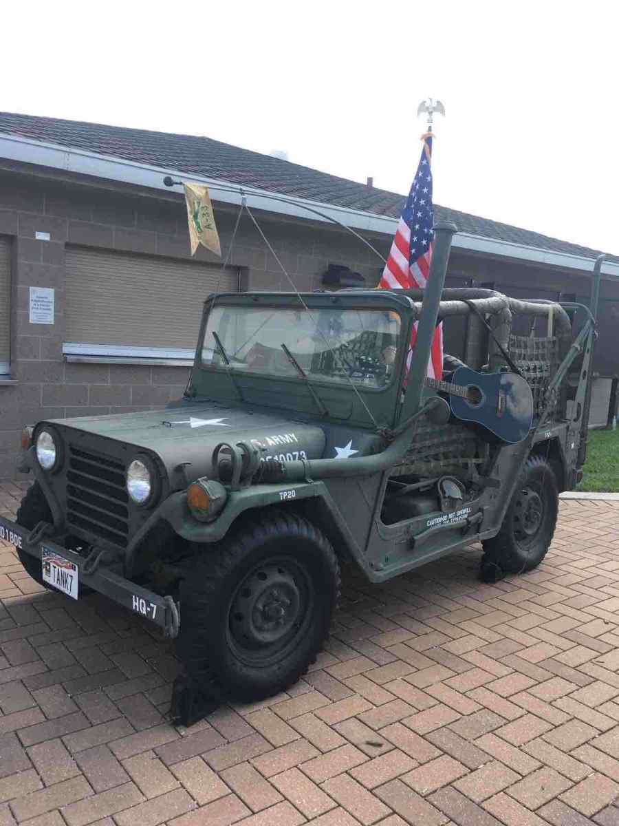 1973 Green Ford M151a2 & M416 trailer SUV