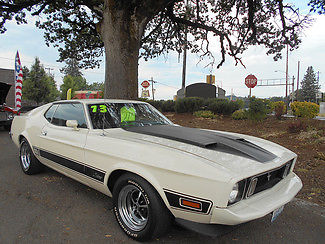 1973 White Ford Mustang