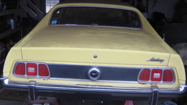 1973 Yellow Ford Mustang Coupe