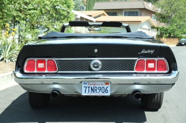 1973 Black Ford Mustang Convertible