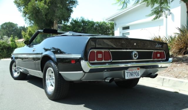 1973 Black Ford Mustang Convertible
