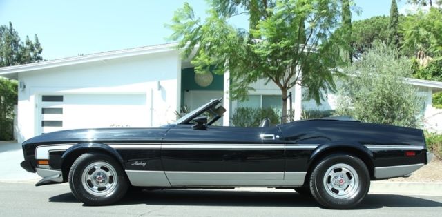 1973 Black Ford Mustang Convertible