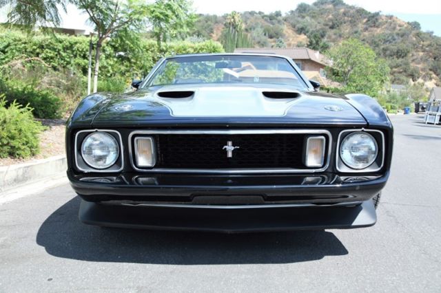 1973 Black Ford Mustang Convertible