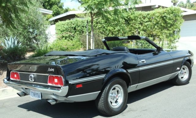 1973 Black Ford Mustang Convertible