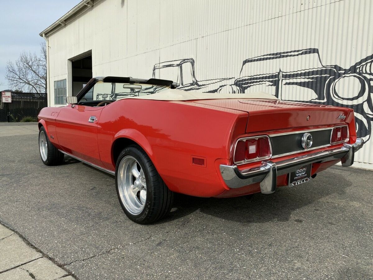 1973 Red Ford Mustang Convertible