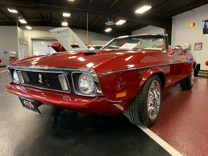 1973 Red Ford Mustang Convertible