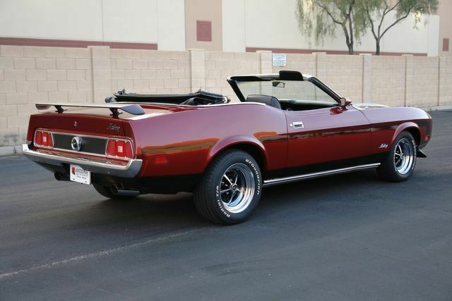 1973 Burgundy Ford Mustang Convertible