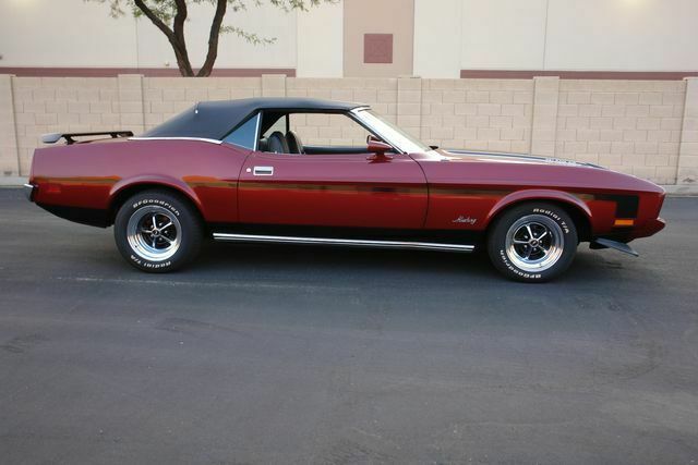 1973 Burgundy Ford Mustang Convertible