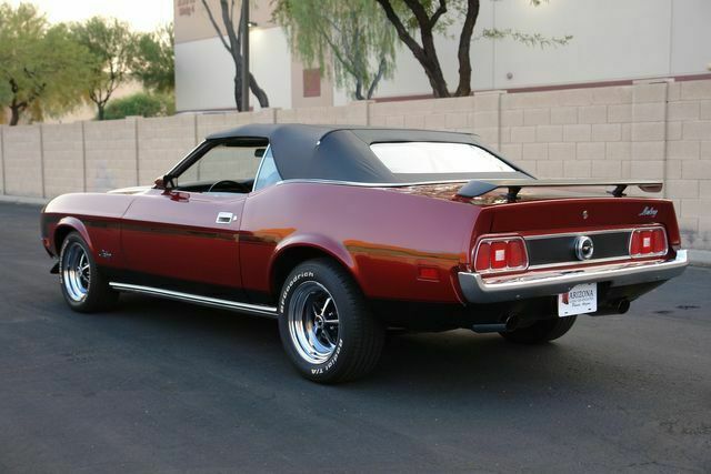 1973 Burgundy Ford Mustang Convertible