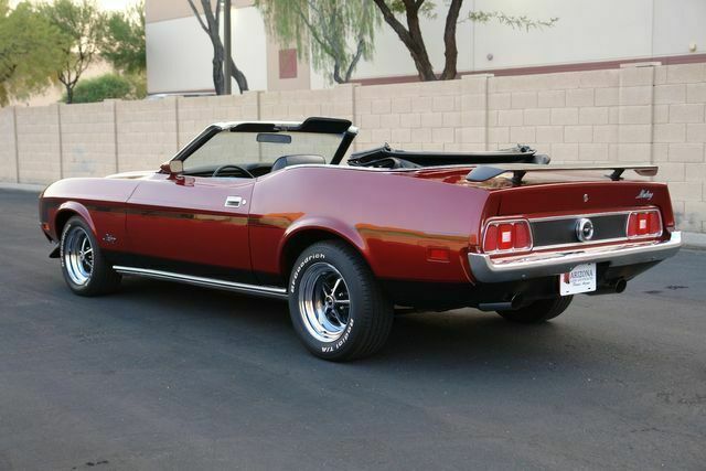 1973 Burgundy Ford Mustang Convertible