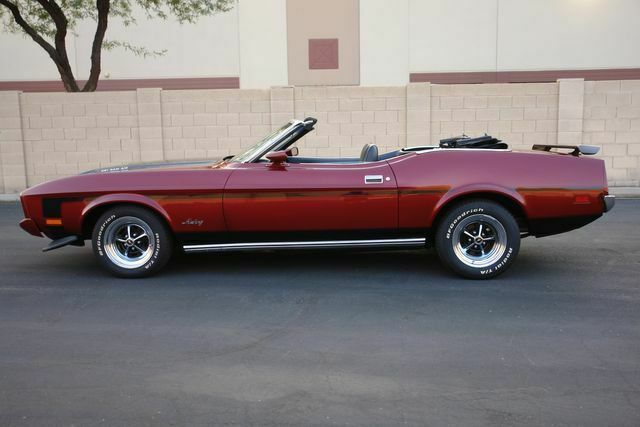 1973 Burgundy Ford Mustang Convertible
