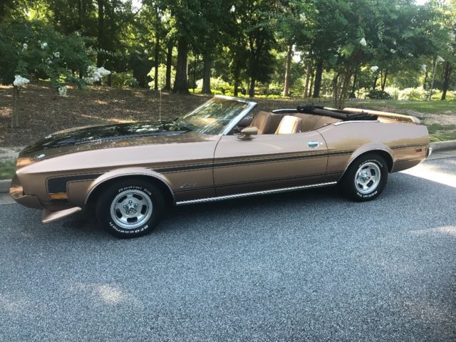 1973 Gold Ford Mustang Convertible