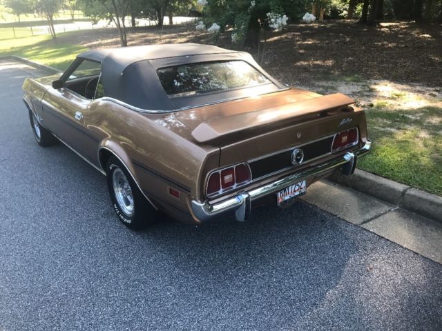 1973 Gold Ford Mustang Convertible