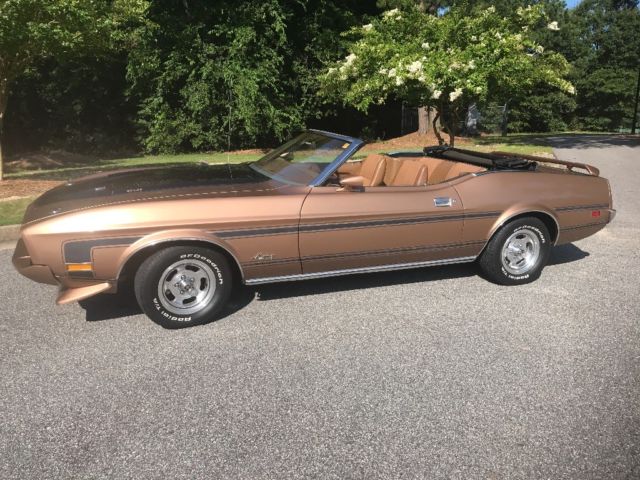 1973 Gold Ford Mustang Convertible