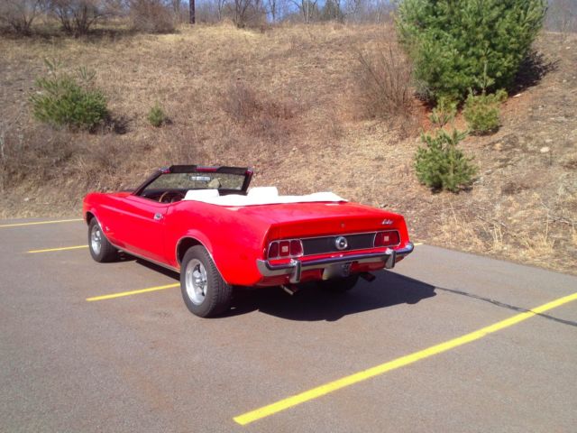 1973 Burgundy Ford Mustang Convertible