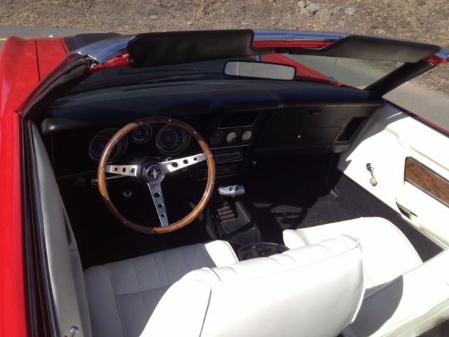 1973 Burgundy Ford Mustang Convertible