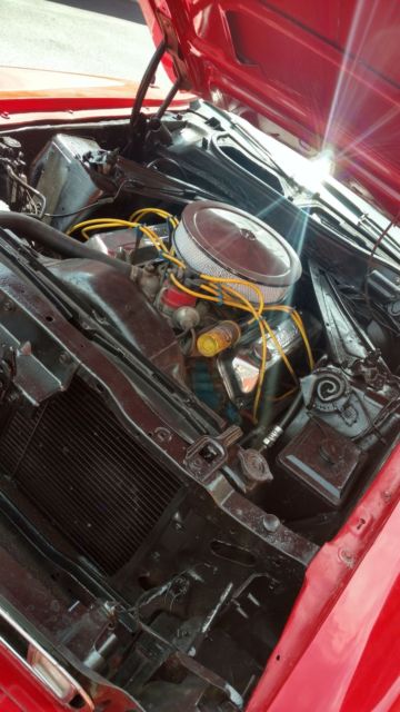 1973 Red Ford Mustang Convertible