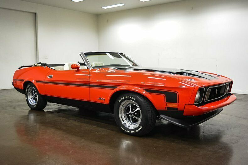 1973 Orange Ford Mustang Convertible