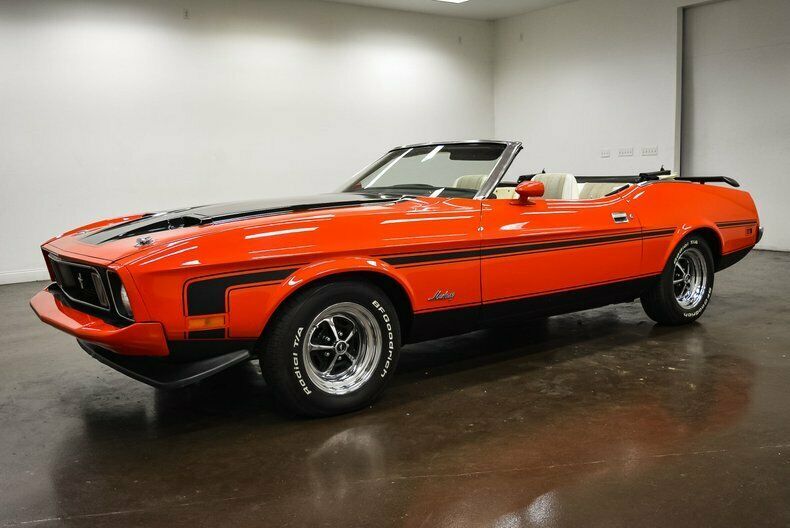 1973 Orange Ford Mustang Convertible