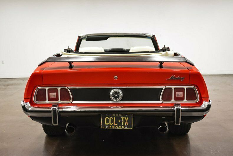 1973 Orange Ford Mustang Convertible