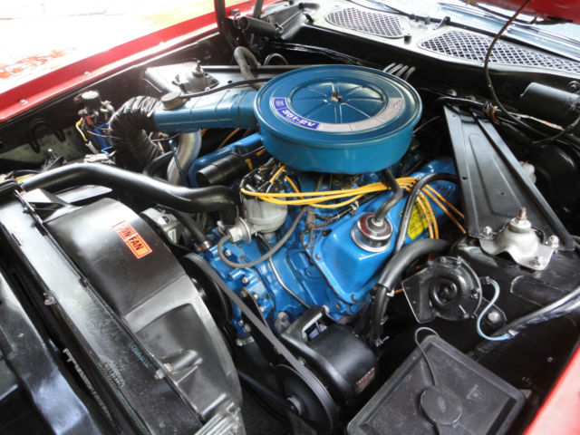 1973 Red Ford Mustang Convertible