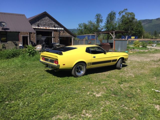 1973 Yellow Ford Mustang Fastback
