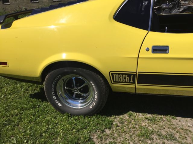1973 Yellow Ford Mustang Fastback