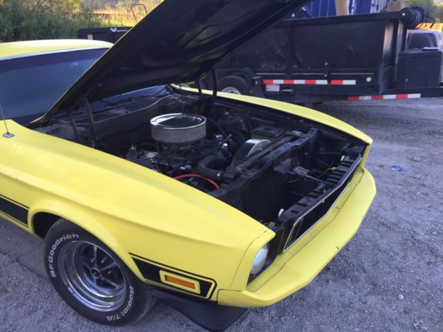 1973 Yellow Ford Mustang Fastback