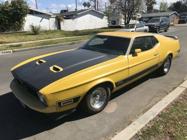 1973 Yellow Ford Mustang Fastback
