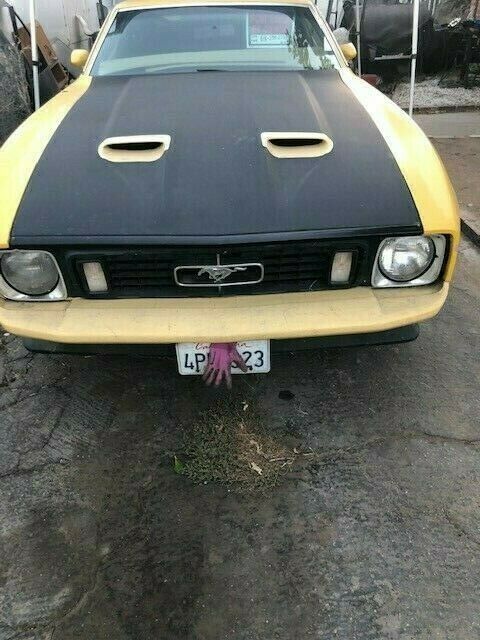 1973 Yellow Ford Mustang Fastback