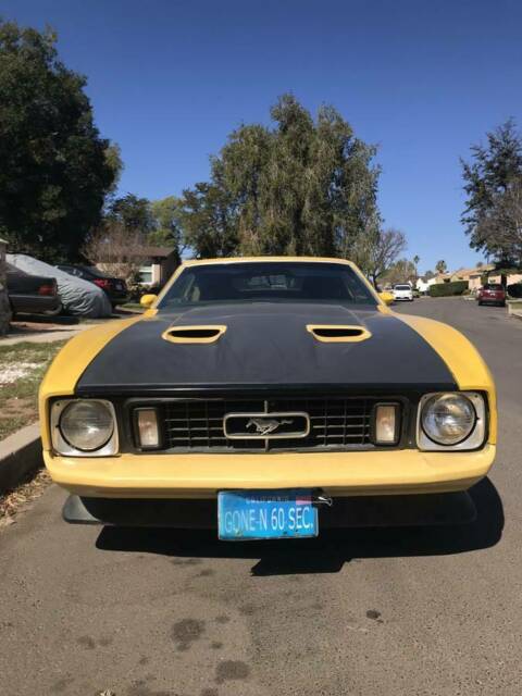 1973 Yellow Ford Mustang Fastback