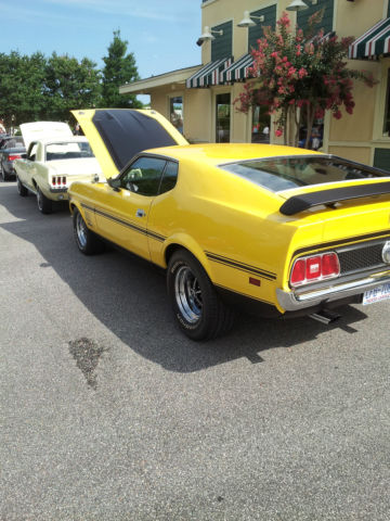 1973 Yellow Ford Mustang Fastback