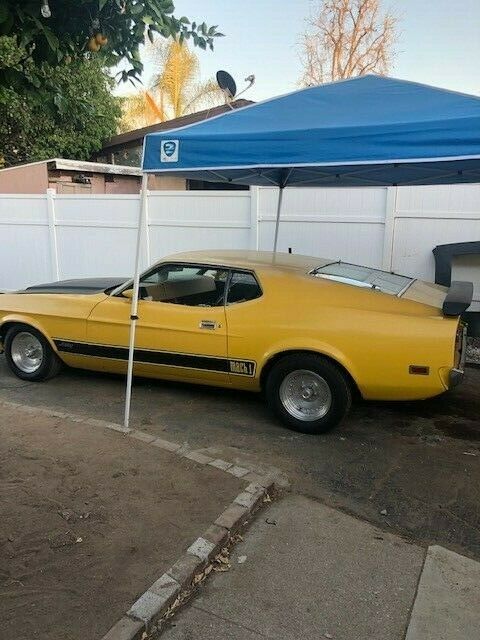 1973 Yellow Ford Mustang Fastback