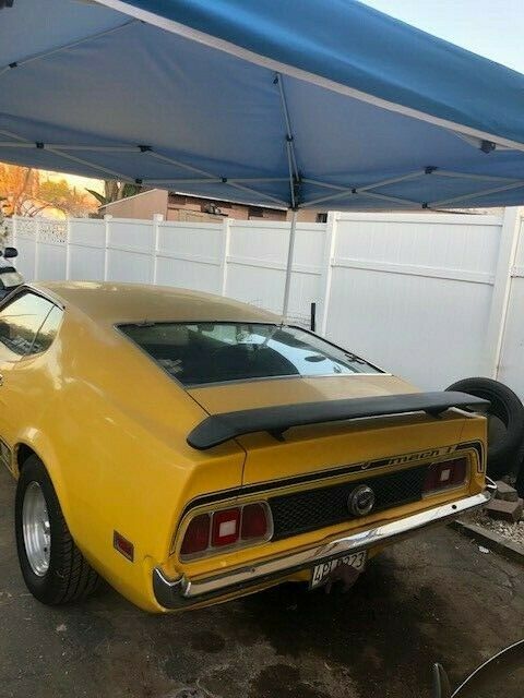 1973 Yellow Ford Mustang Fastback