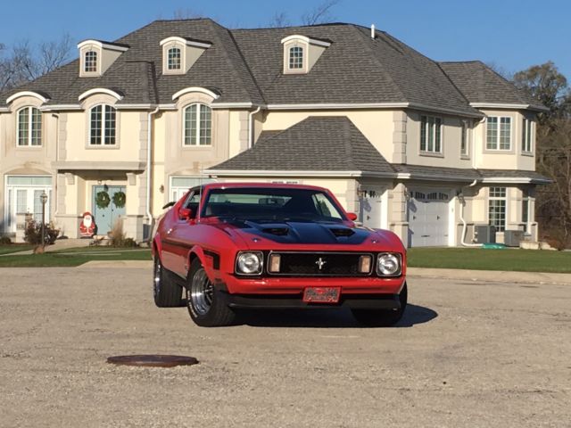 1973 Red Ford Mustang Fastback