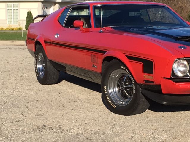 1973 Red Ford Mustang Fastback