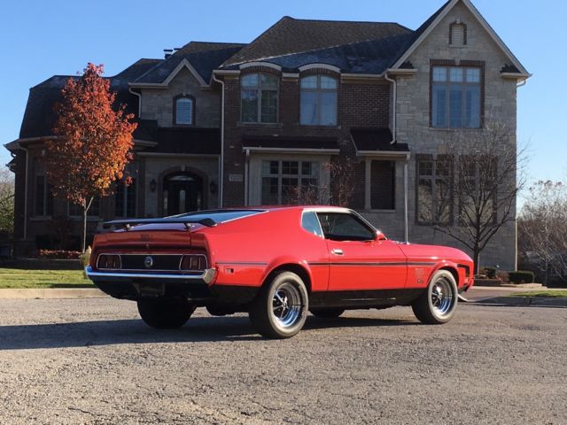 1973 Red Ford Mustang Fastback