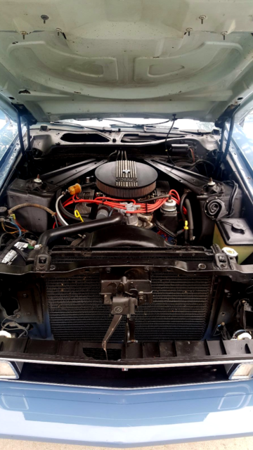 1973 Lite blue with dark blue Ford Mustang Fastback