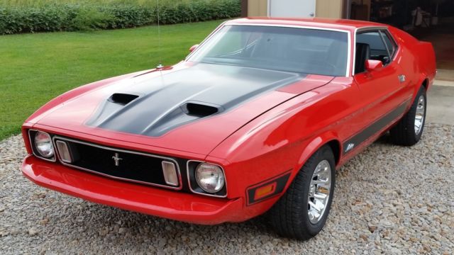 1973 Red Ford Mustang Fastback