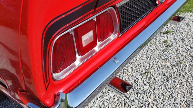 1973 Red Ford Mustang Fastback