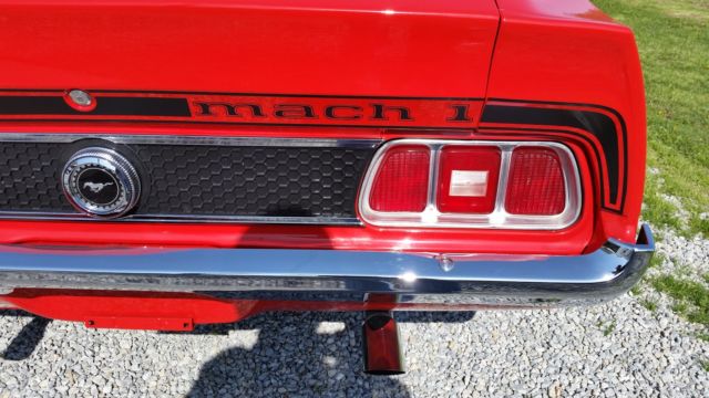 1973 Red Ford Mustang Fastback