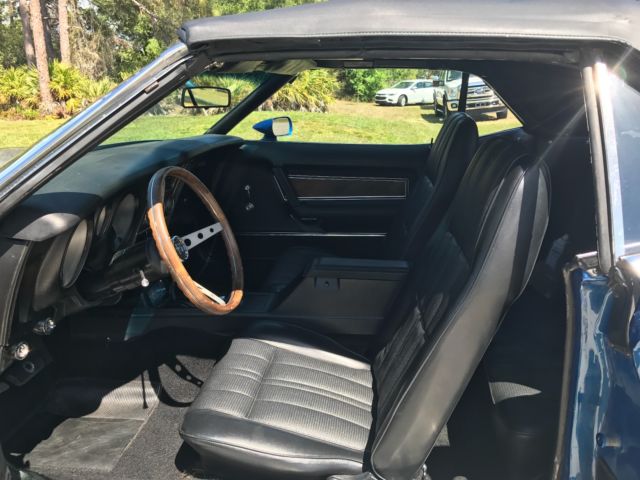 1973 Blue Ford Mustang Convertible