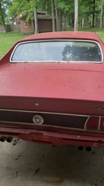 1973 Red Ford Mustang Hatchback