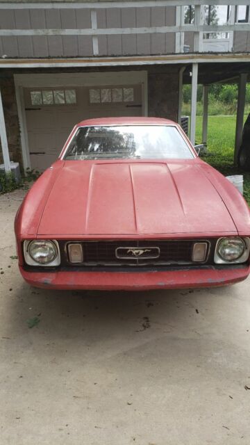 1973 Red Ford Mustang Hatchback