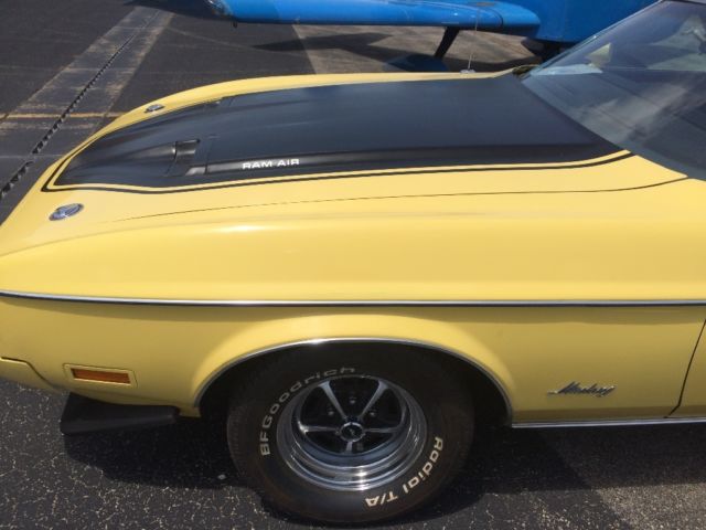 1973 Yellow Ford Mustang Convertible