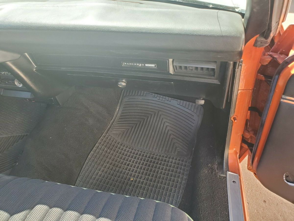 1973 Orange Ford Ranchero Pickup Truck