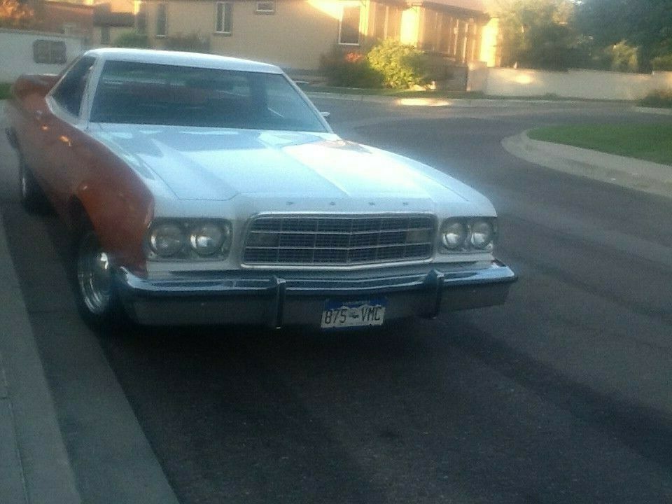 1973 Orange Ford Ranchero Pickup Truck