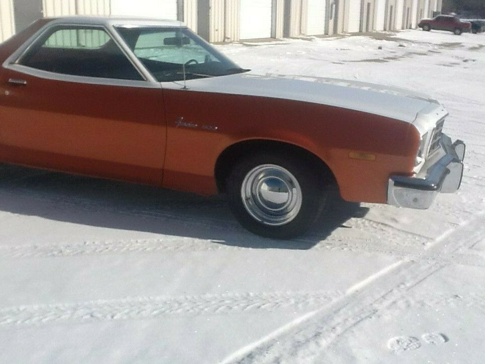 1973 Orange Ford Ranchero Pickup Truck