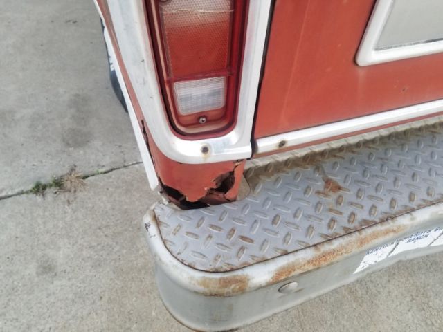 1973 red Ford F-100 Standard Cab Pickup